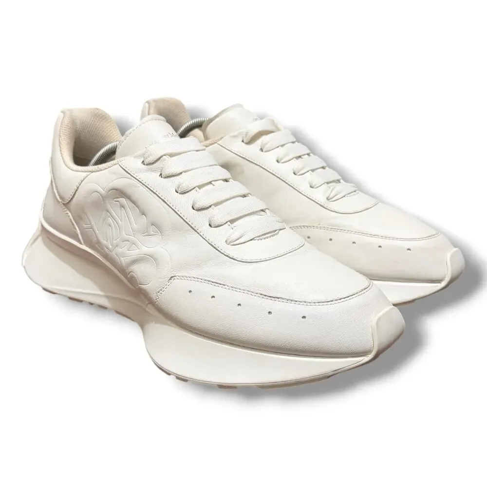 Alexander McQueen Sprint Leather Sneakers ‘White’ | Size 45EU(12US)